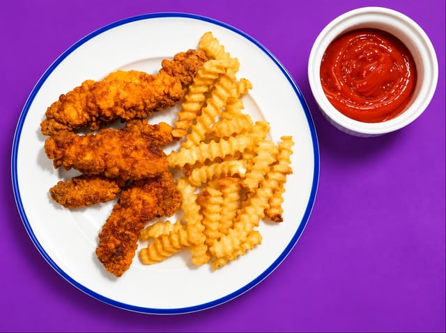 Kids Chicken Tender Meal (Regular or Spicy).